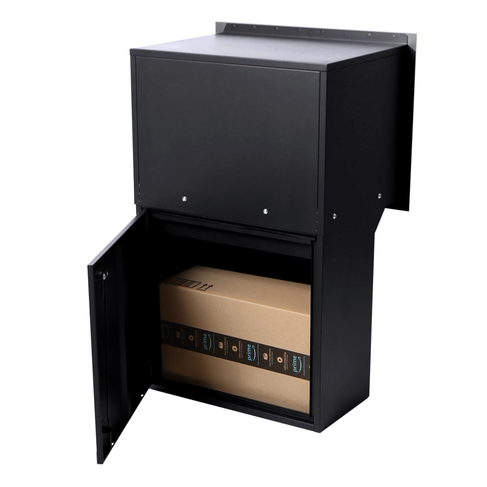 Geneva Large Parcel Fence/Brick Letterbox - Stainless Steel