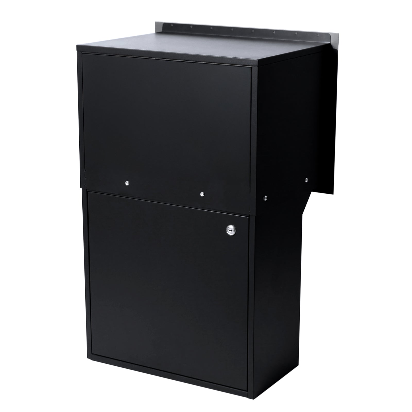 Geneva Large Parcel Fence/Brick Letterbox - Stainless Steel