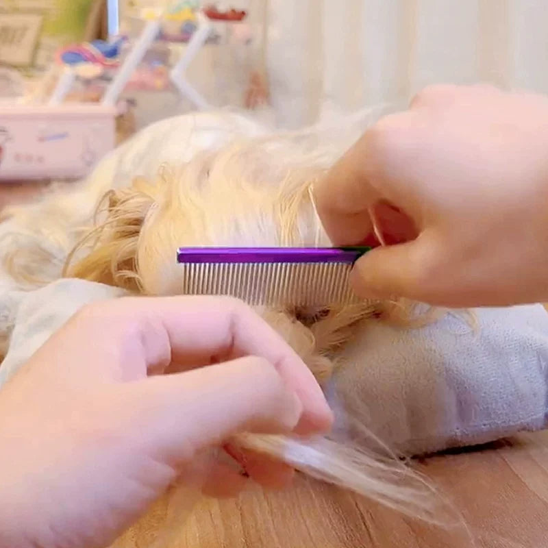 Dirfact | Pet Hair Demarcation Comb for Grooming, Styling, and Sectioning