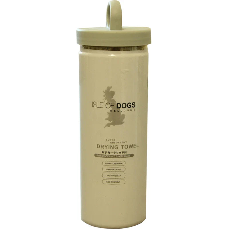 Dirfact | Portable Dog Drying Towel for Bath, Travel, and Outdoor Use