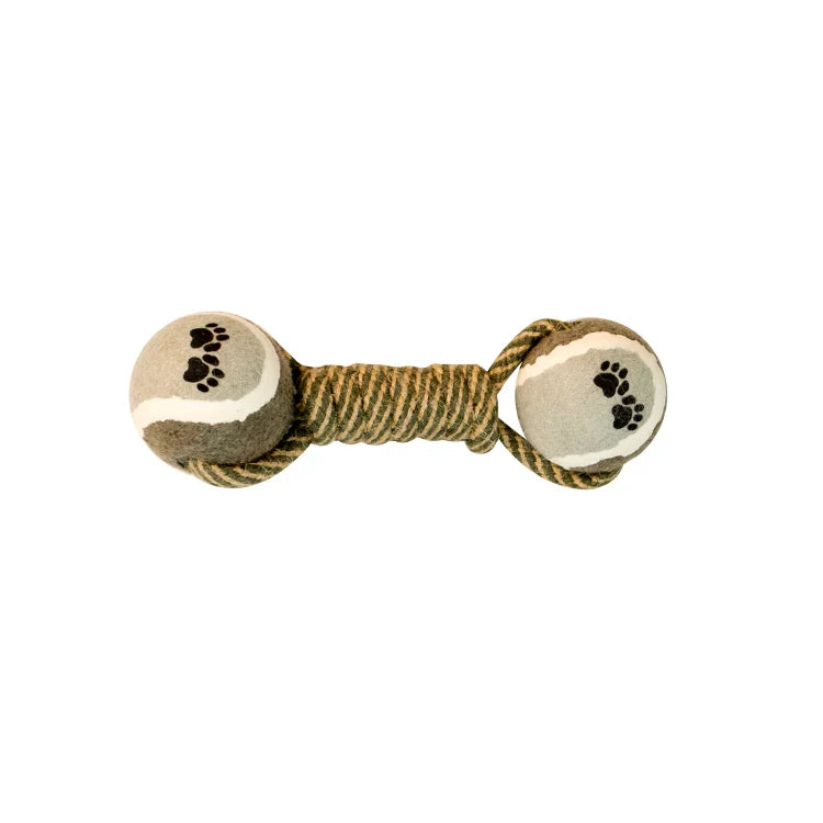 Dirfact | Rope Dumbbell Dog Toy for Large Dog Interactive Play