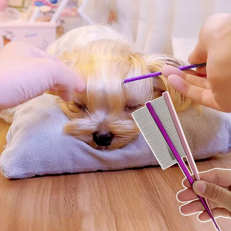 Dirfact | Pet Hair Demarcation Comb for Grooming, Styling, and Sectioning