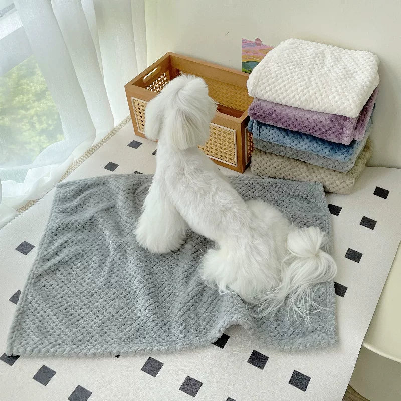 Dirfact | Soft Pet Quilt Blanket for Small Dogs Puppy Winter Use