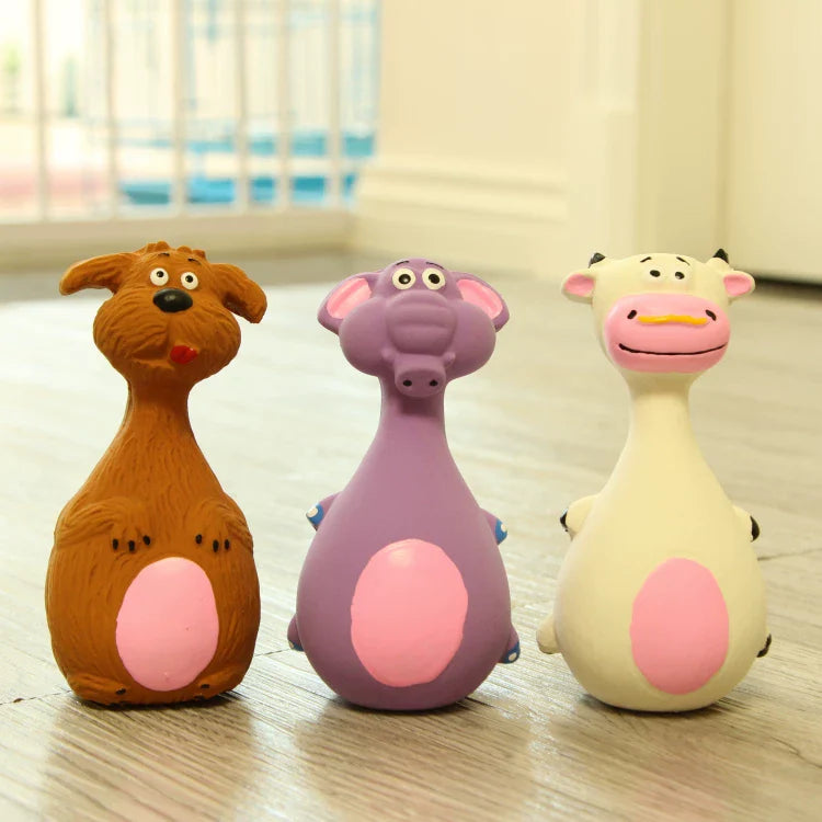 Dirfact | Puppy Squeaky Chew Toy Made of Natural Latex for Daily Play
