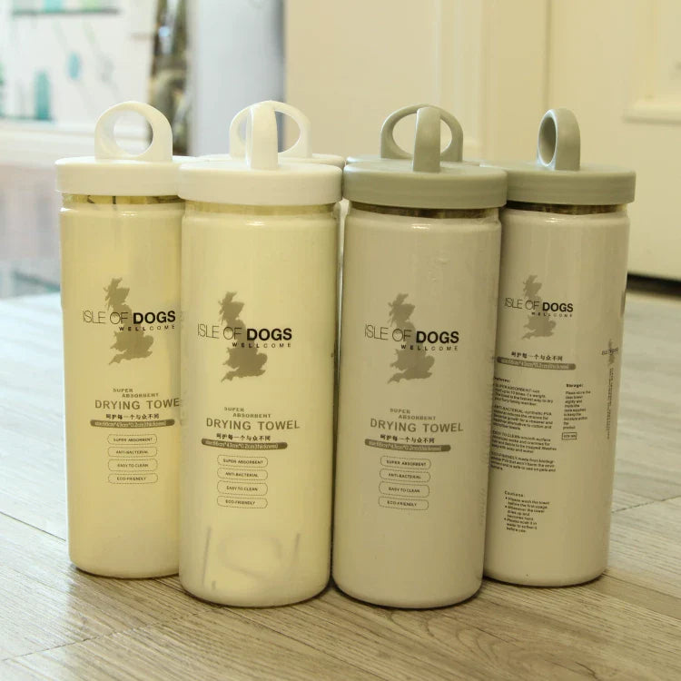 Dirfact | Portable Dog Drying Towel for Bath, Travel, and Outdoor Use