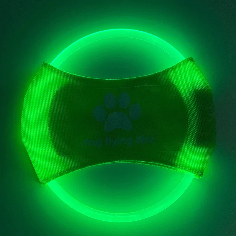 Dirfact | LED Light-Up Dog Frisbee for Night Play and Outdoor Training