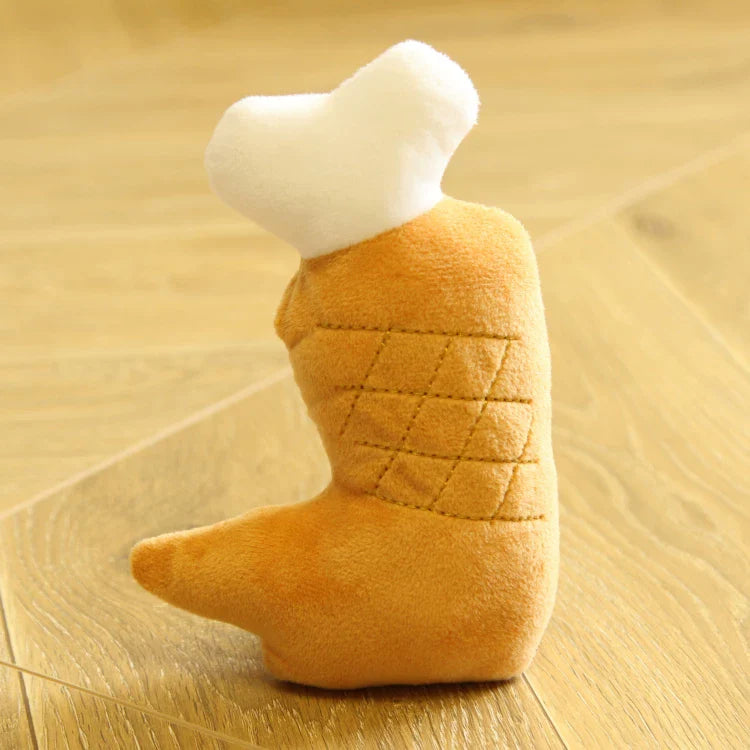 Dirfact | Plush Squeaky Dog Toys with Afternoon Tea Style for Small Dogs