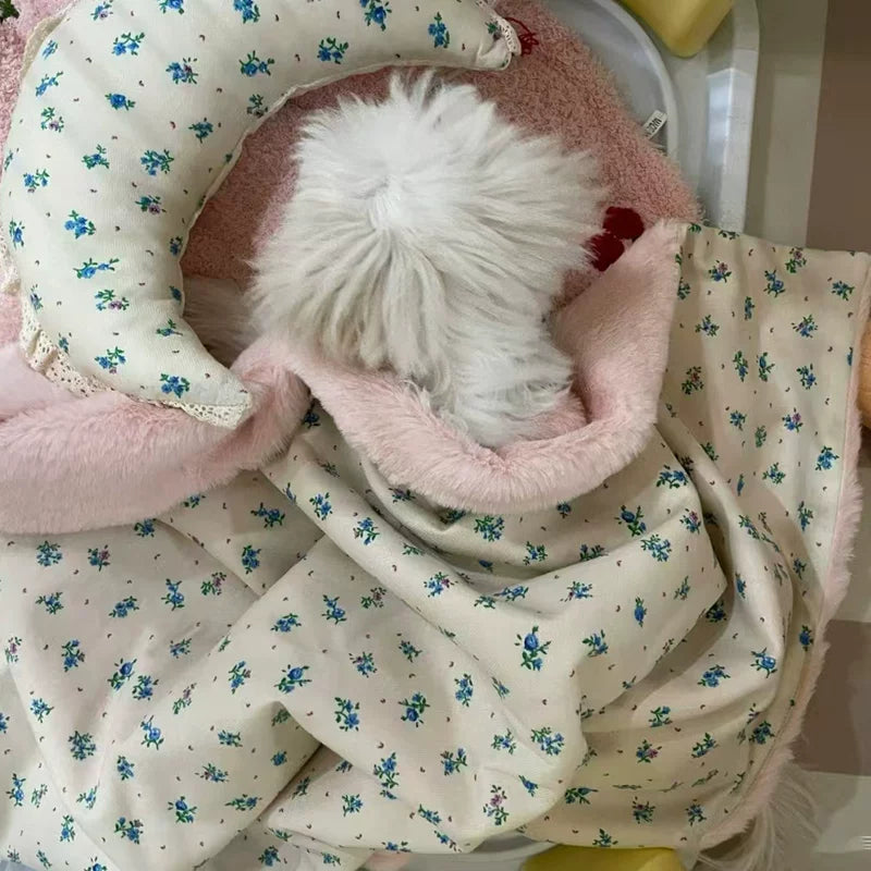 Dirfact | Soft Pet Pillow for Puppies and Small Pets Indoor Sleep