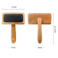 Dirfact | Wooden Handle Needle Comb for Dog and Cat Grooming Detangling