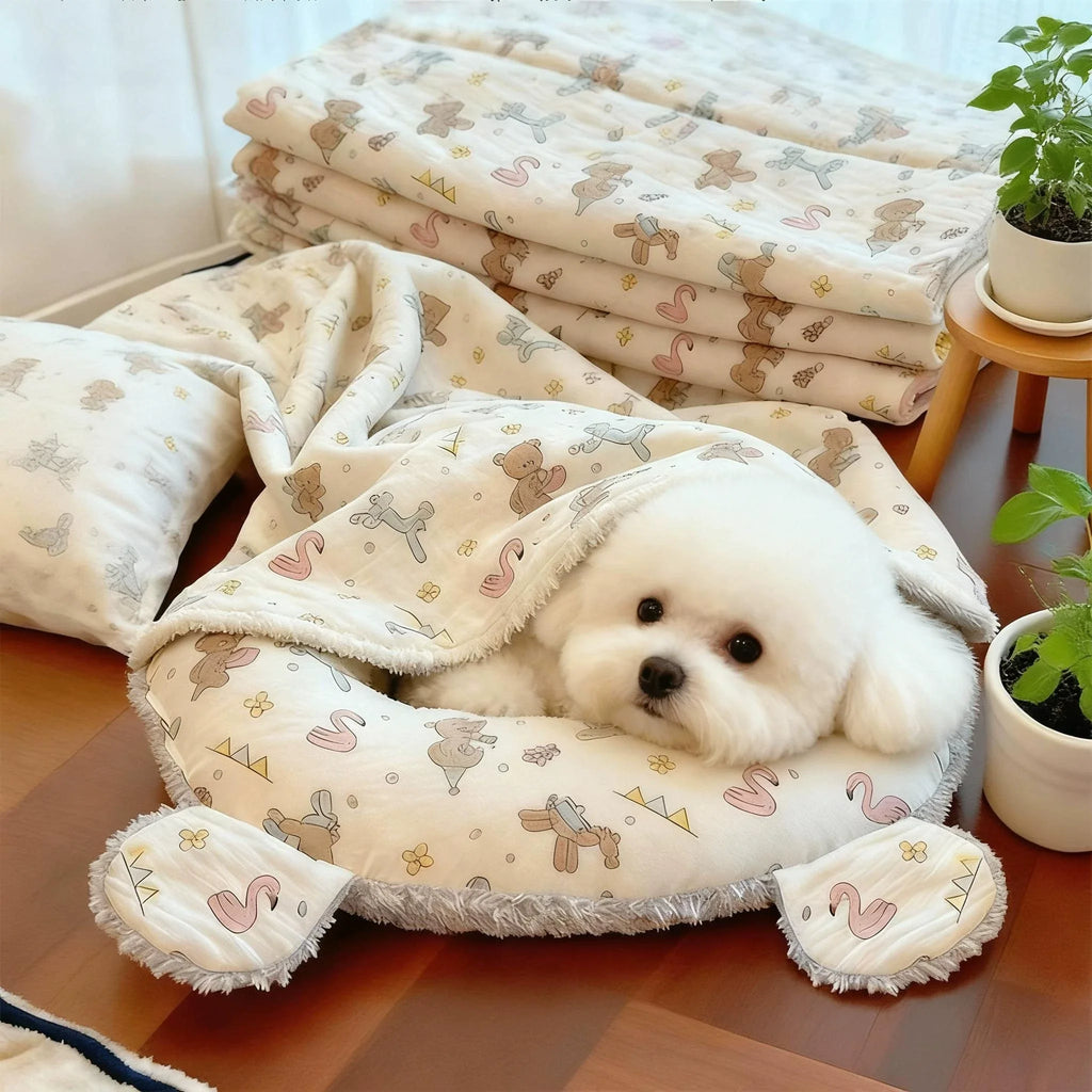 Dirfact | Soft Pet Pillow for Puppies and Small Pets Indoor Sleep
