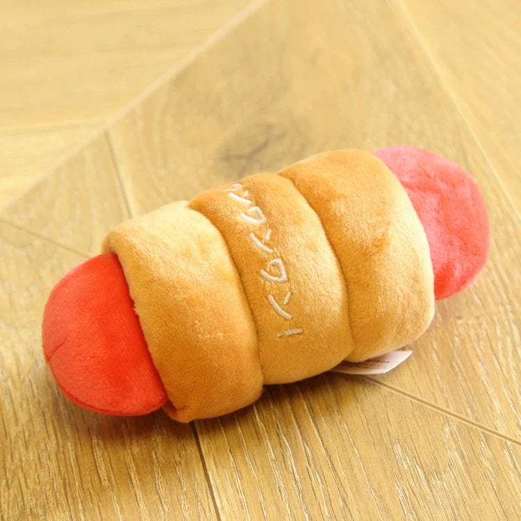Dirfact | Plush Squeaky Dog Toys with Afternoon Tea Style for Small Dogs