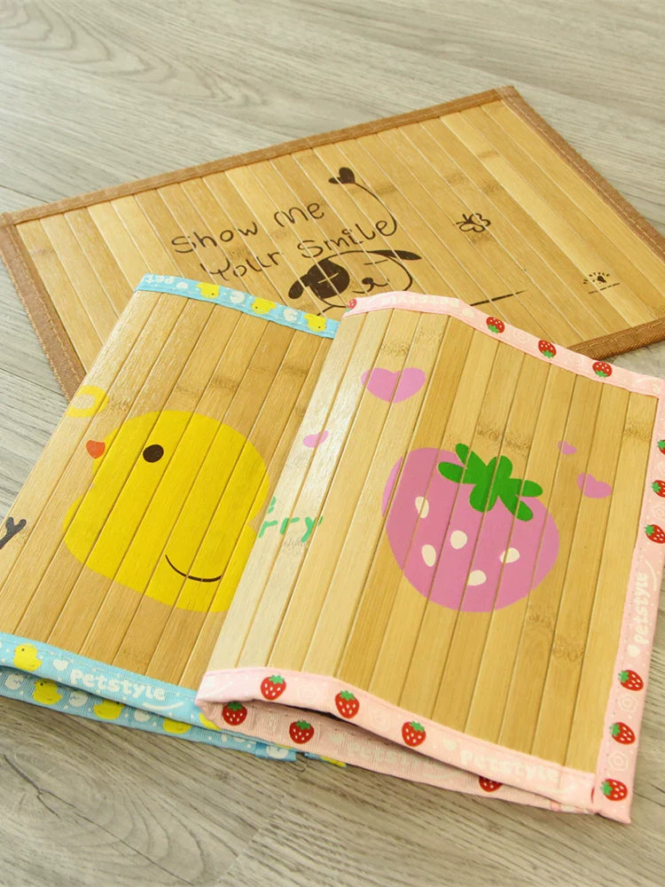 Dirfact | Bamboo Charcoal Cooling Pet Mat for Dogs and Cats Summer Sleeping Pad