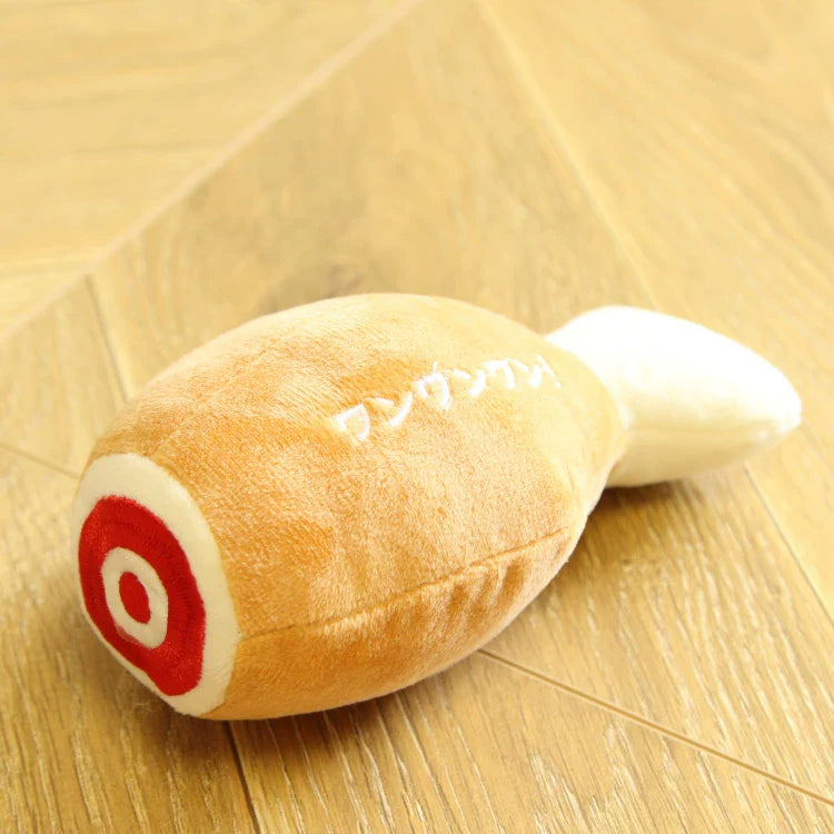 Dirfact | Plush Squeaky Dog Toys with Afternoon Tea Style for Small Dogs