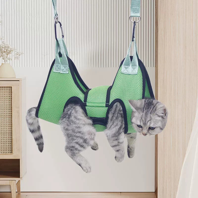 Dirfact | Pet Grooming Hammock Bag for Cat and Dog Nail Trimming and Grooming