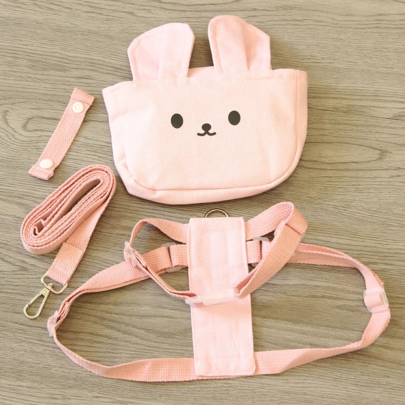 Dirfact | Cat and Small Dog Harness with Portable Backpack for Walking