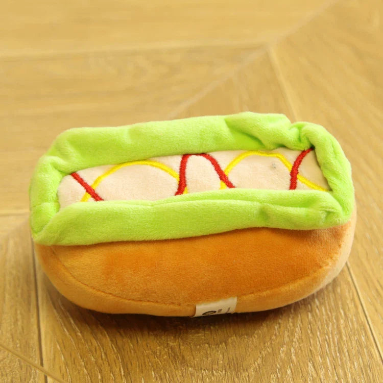 Dirfact | Plush Squeaky Dog Toys with Afternoon Tea Style for Small Dogs