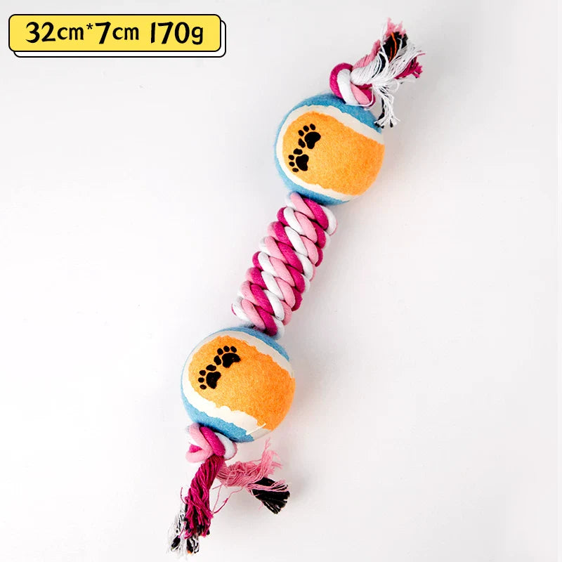 Dirfact | Rope Dumbbell Dog Toy for Large Dog Interactive Play