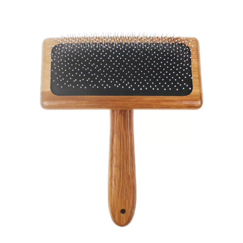 Dirfact | Wooden Handle Needle Comb for Dog and Cat Grooming Detangling