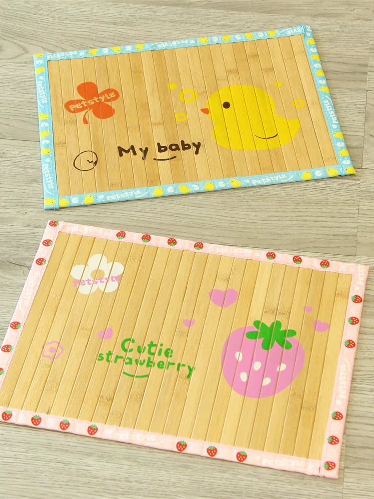 Dirfact | Bamboo Charcoal Cooling Pet Mat for Dogs and Cats Summer Sleeping Pad