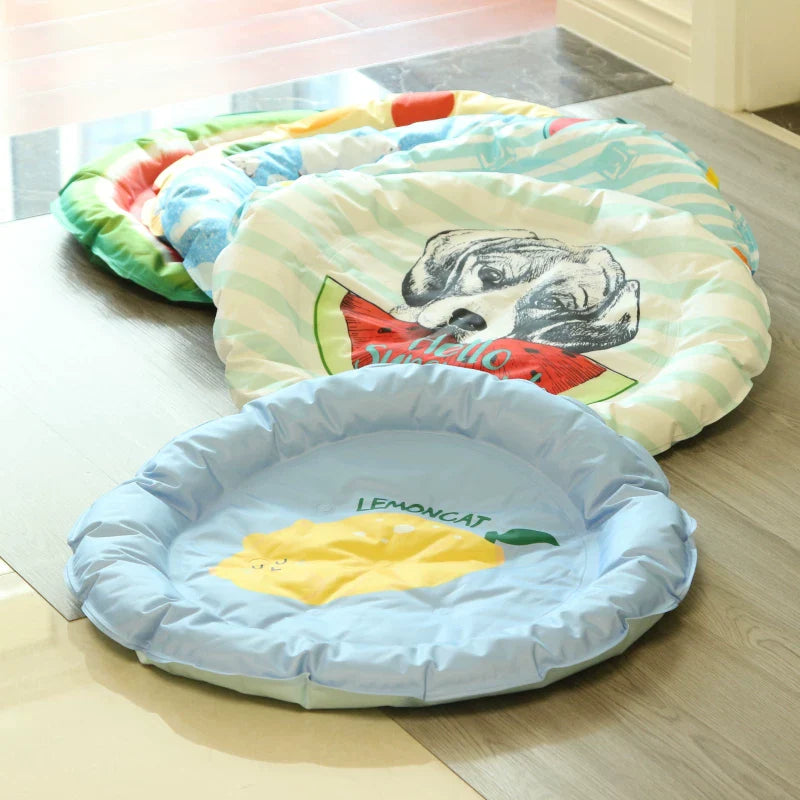 Dirfact | Summer Cooling Pet Pad with Neck Support for Dogs and Cats