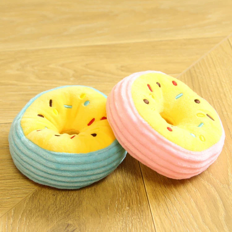 Dirfact | Plush Squeaky Dog Toys with Afternoon Tea Style for Small Dogs