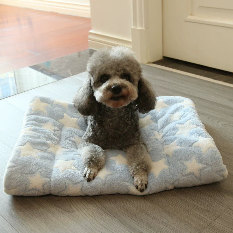 Dirfact | Warm Flannel Pet Sleeping Mat for Dogs and Cats Indoor Use