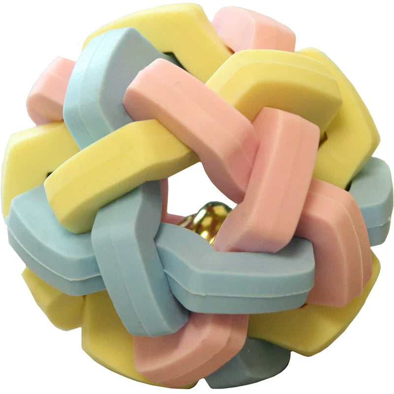 Dirfact | Colorful Rubber Dog Ball Toy with Bouncy Design for Interactive Play