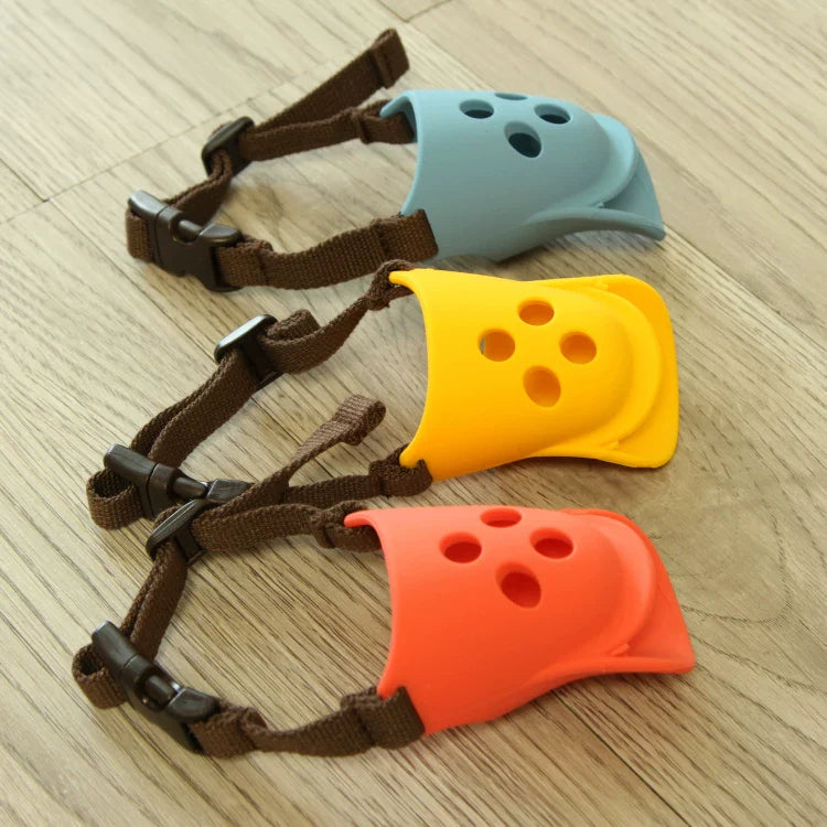 Dirfact | Soft Silicone Dog Muzzle Mask for Outdoor Use and Daily Control
