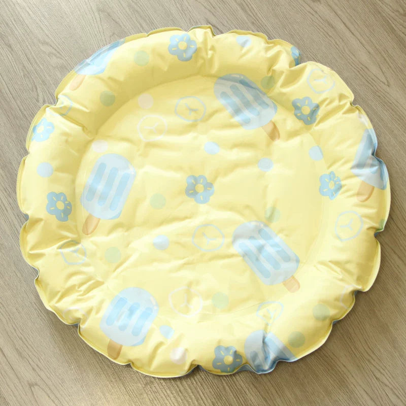 Dirfact | Summer Cooling Pet Pad with Neck Support for Dogs and Cats
