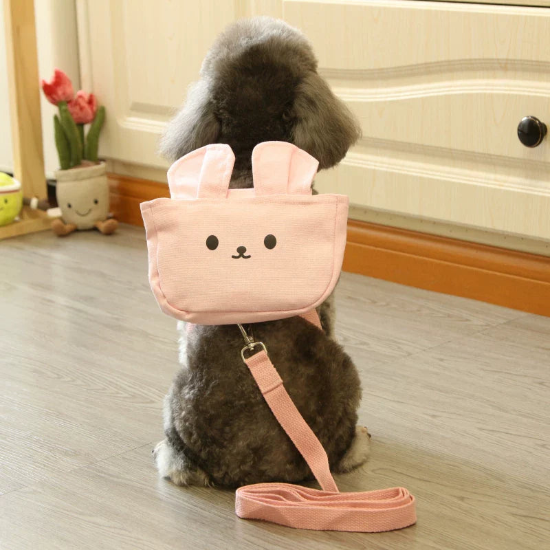 Dirfact | Cat and Small Dog Harness with Portable Backpack for Walking