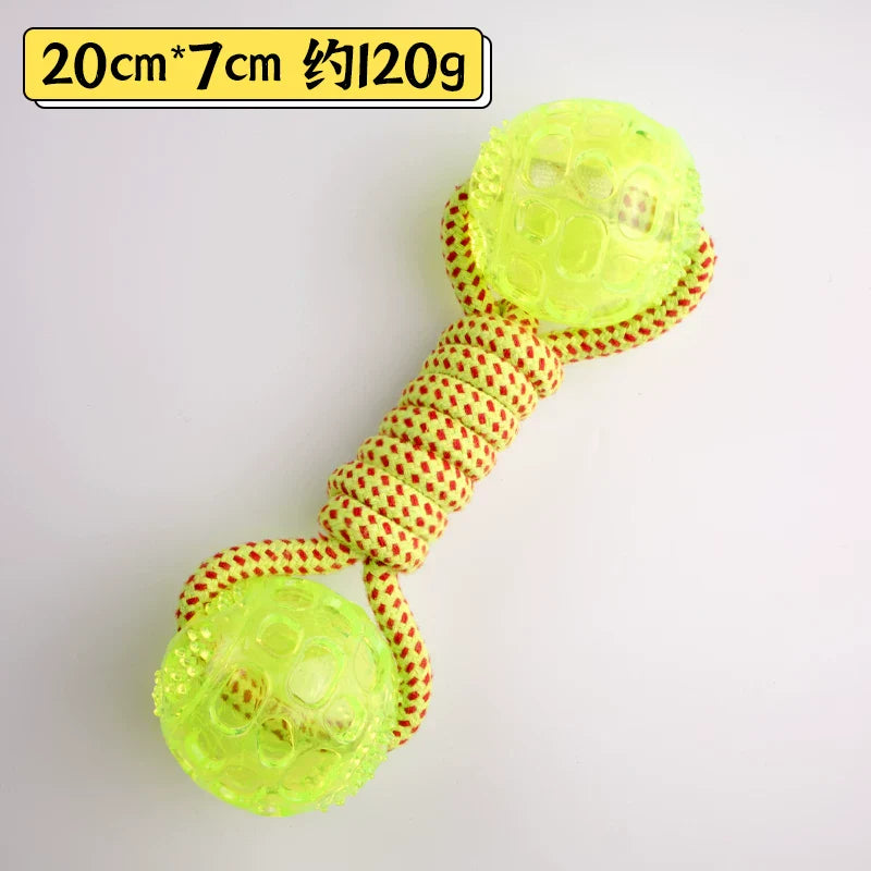 Dirfact | Rope Dumbbell Dog Toy for Large Dog Interactive Play