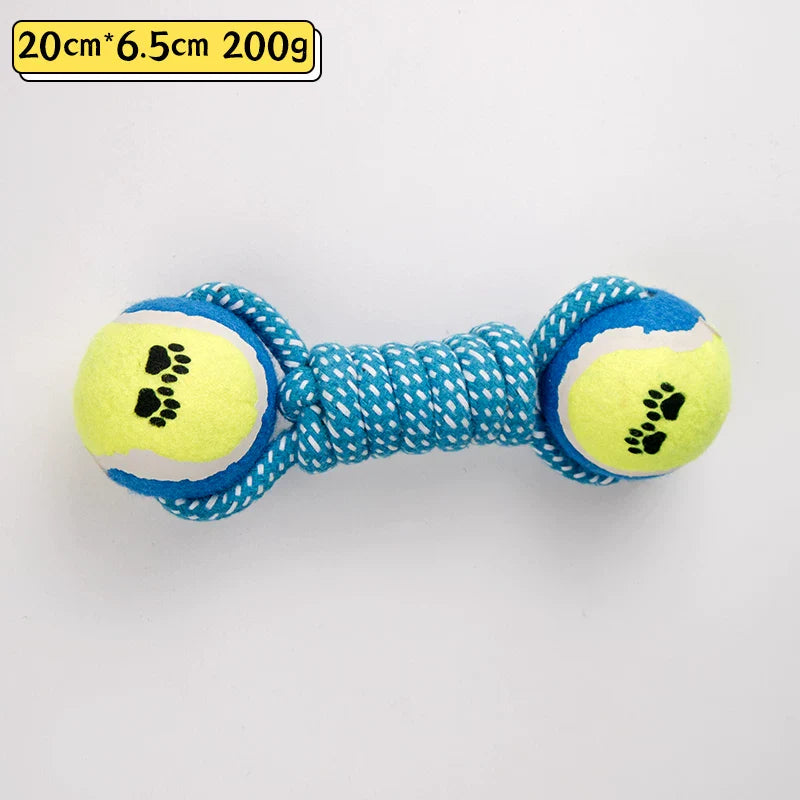 Dirfact | Rope Dumbbell Dog Toy for Large Dog Interactive Play